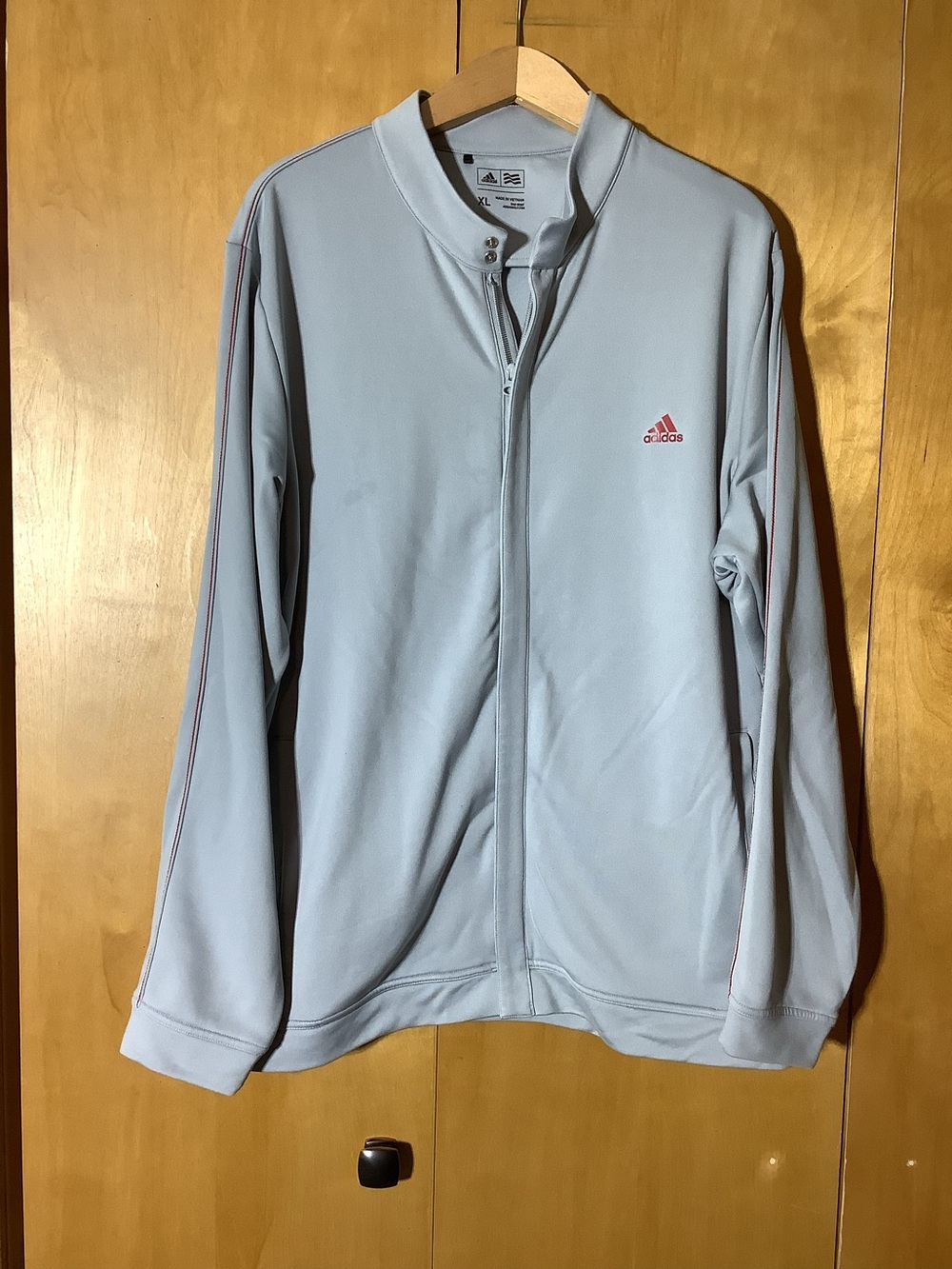 Adidas gray full zip, size XL